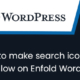 How to make search icon as rel follow on Enfold WordPress theme