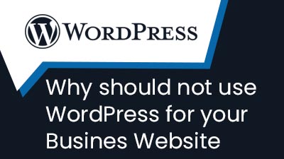 Why should not use WordPress for your Busines Website