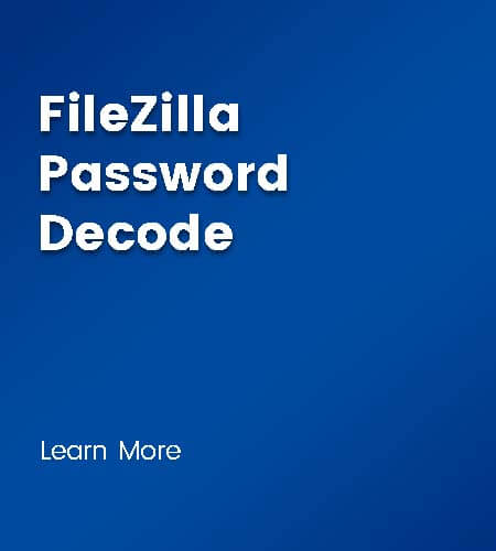 FTP FileZilla Password Decode